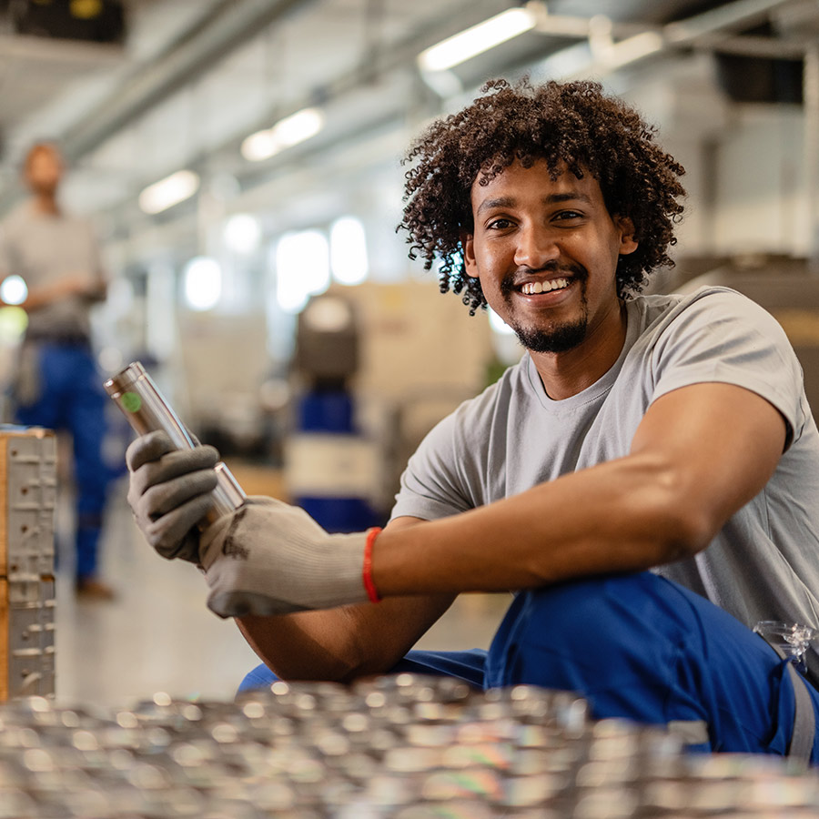 worker checking quality